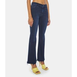 Mother Denim—Fray Hem Bootcut Jeans